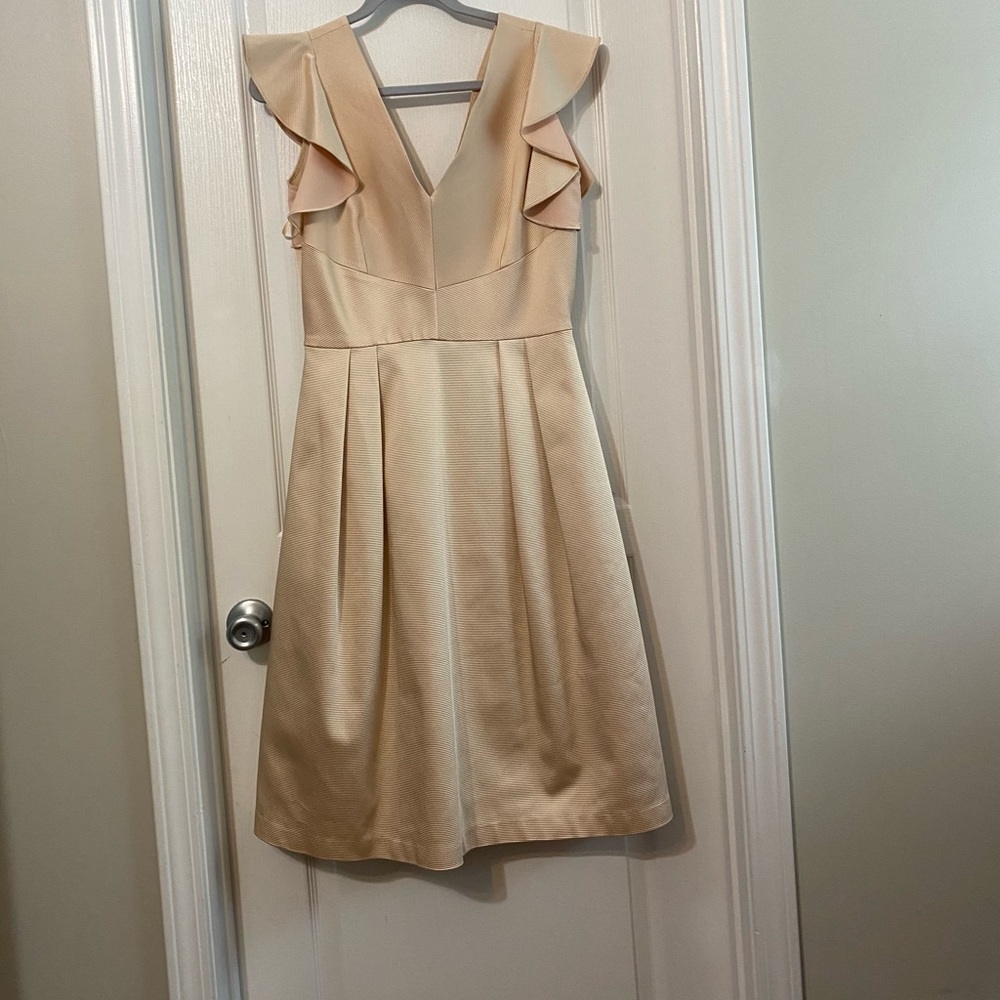 NWT - CREMIEUX Gold Beige Mary Dress - 8